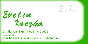 evelin koczka business card